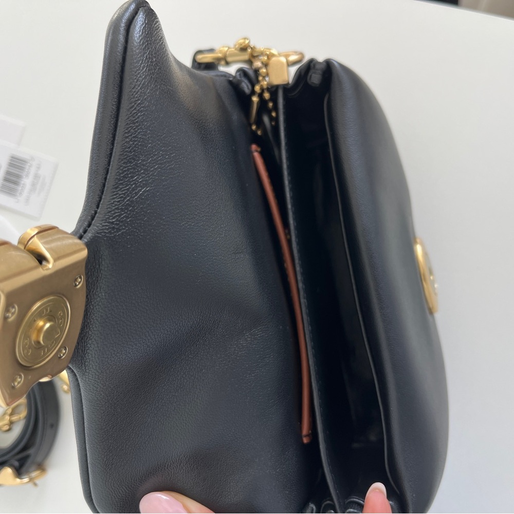 Coach Black Leather Handbag - Picture 5 of 7
